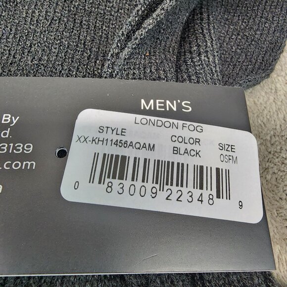 London Fog 2 Piece Collection Mens One Size Knit Hat Beanie Scarf Set *NWT* - Picture 5 of 10